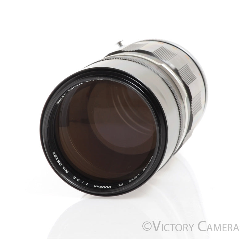 Canon FL 200mm f3.5 Manual Focus Telephoto Prime Lens -Clean in Case-