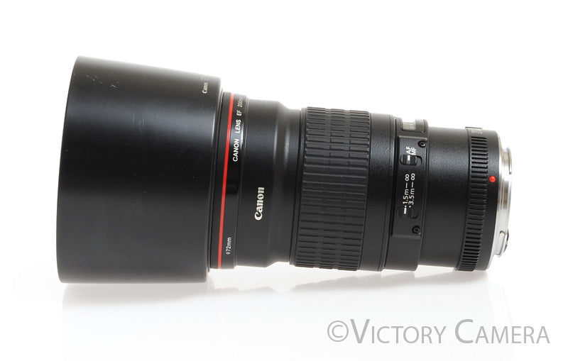 Canon EOS EF 200mm f2.8 L II USM Telephoto Prime Lens -Clean w/ Shade- - Victory Camera