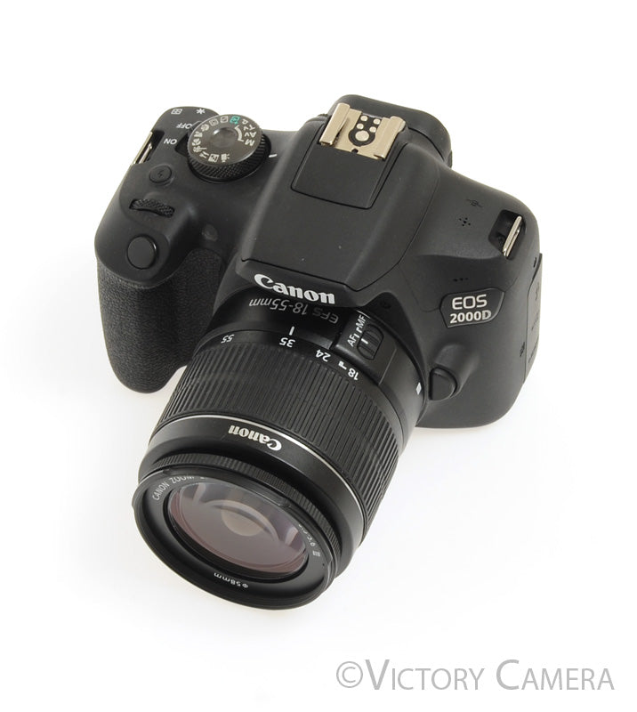 Canon EOS 2000D (Rebel T7) 24.1MP DSLR Camera w/ EF-s 18-55mm Lens [EXC+] - Victory Camera