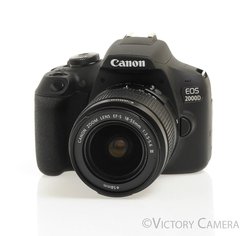 Canon EOS 2000D (Rebel T7) 24.1MP DSLR Camera w/ EF-s 18-55mm Lens [EXC+] - Victory Camera