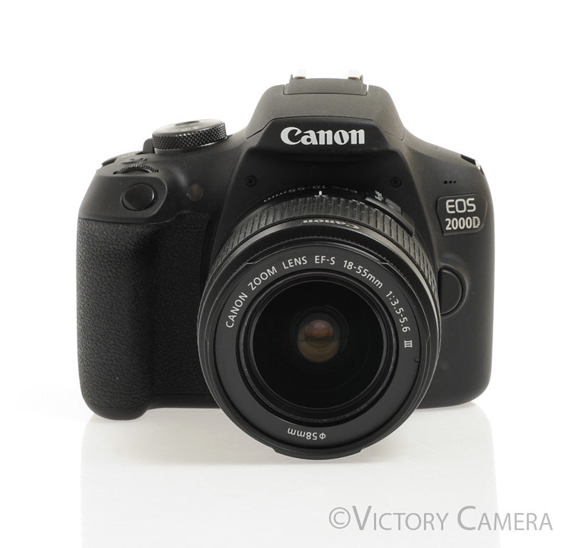 Canon EOS 2000D (Rebel T7) 24.1MP DSLR Camera w/ EF-s 18-55mm Lens [EXC+] - Victory Camera