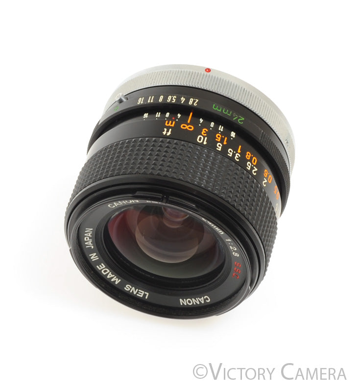 Canon FD 24mm f2.8 S.S.C Wide Angle Prime Lens [EXC+]