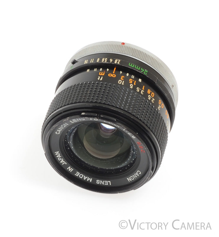 Canon FD 24mm f2.8 S.S.C Manual Focus Wide Angle Lens -Small Fungus- [BAR] - Victory Camera