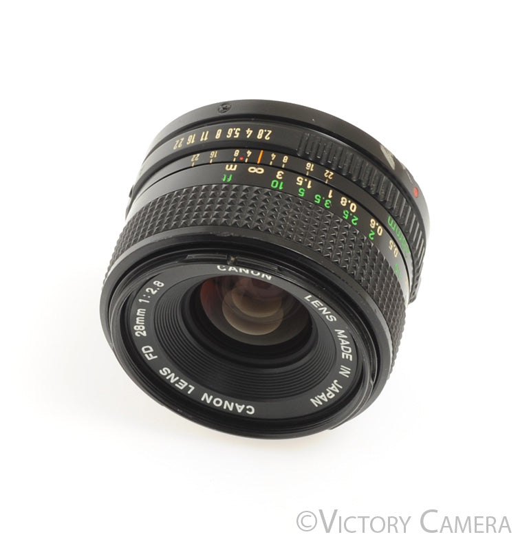 Canon FD 28mm f2.8 (late version) Manual Focus Wide Angle Lens  [EXC-] - Victory Camera