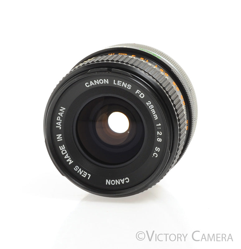 Canon 28mm f2.8 FD S.C. Manual Focus Wide Angle Lens [EXC+] - Victory Camera