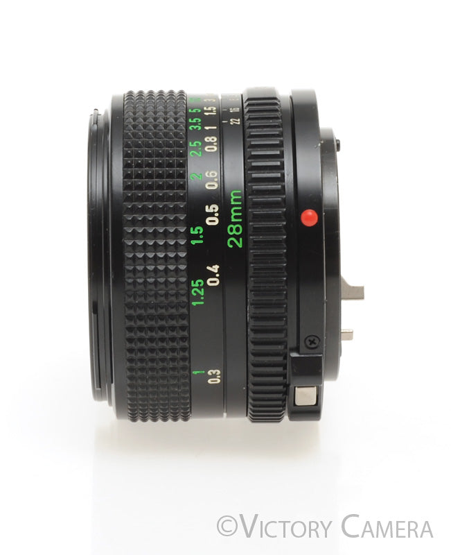 Canon FD 28mm f2.8 (late version) Manual Focus Wide Angle Lens [EXC+] - Victory Camera