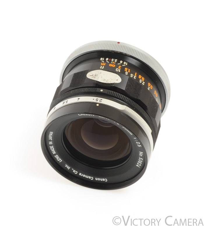 Canon FL 35mm f2.5 Wide Angle Prime Lens for FL/FD  [GOOD] - Victory Camera