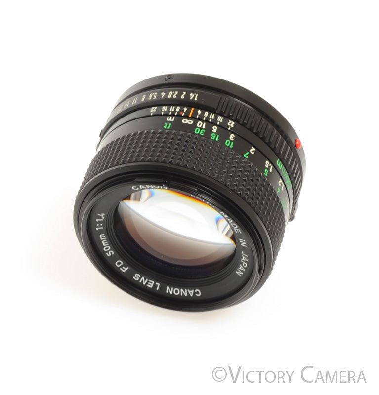 Canon FD 50mm f1.4 (late version) Fast Prime Lens [EX] - Victory Camera