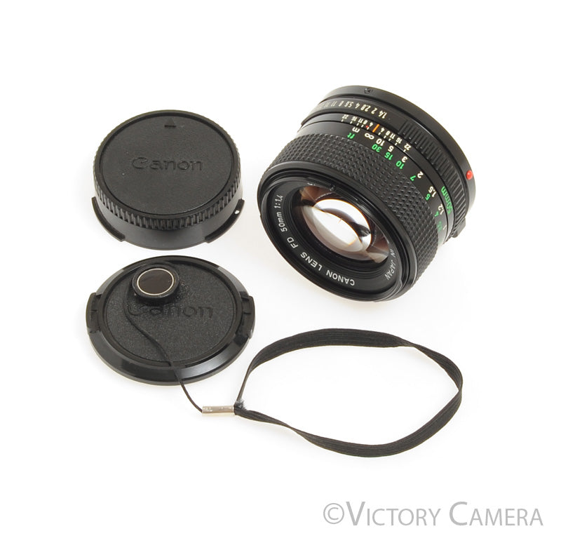 Canon FD 50mm f1.4 (late version) Fast Prime Lens [EX] - Victory Camera