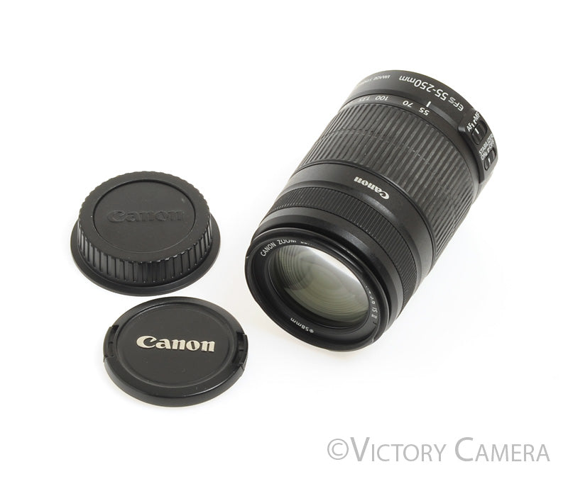 Canon EF-S 55-250mm f4-5.6 IS Telephoto Zoom Lens [EXC+] - Victory Camera