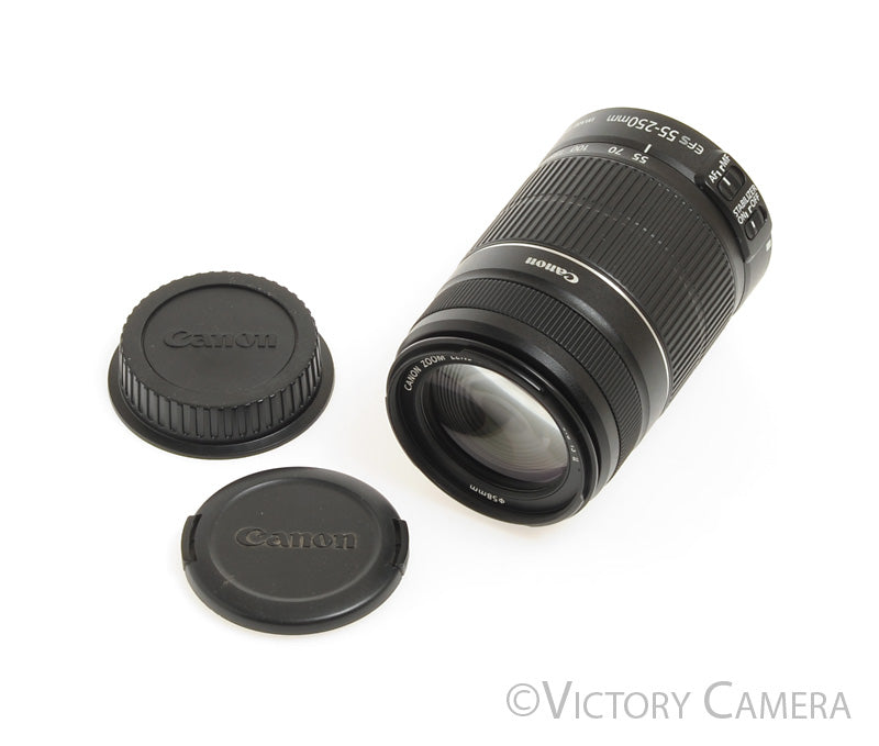 Canon EF-S 55-250mm f4-5.6 IS Telephoto Zoom Lens [EX+] - Victory Camera