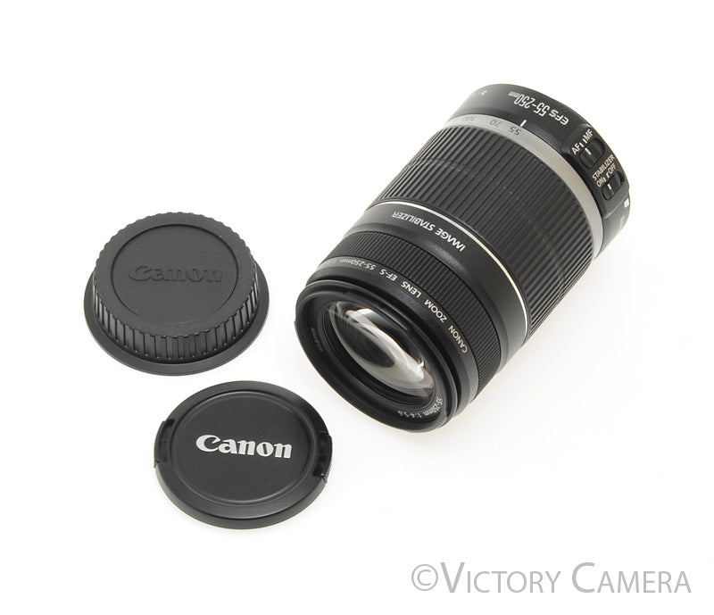 Canon EF-S 55-250mm f4.0-5.6 IS Telephoto Zoom Lens [EXC+]