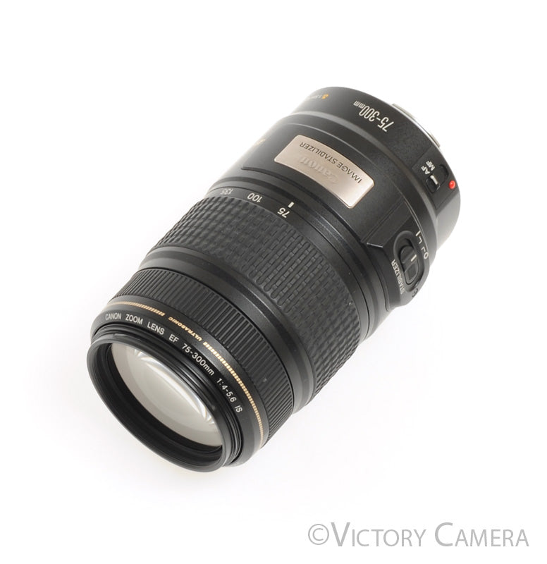 Canon EOS EF 75-300mm f4-5.6 IS Ultrasonic Telephoto Zoom Lens [EXC] - Victory Camera