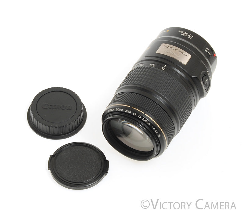 Canon EOS EF 75-300mm f4-5.6 IS Ultrasonic Telephoto Zoom Lens [EXC] - Victory Camera