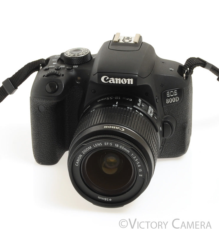 Canon EOS 800D Rebel T7i 24.2MP Digital SLR Camera w/ EF-s 18-55mm Lens [EX+] - Victory Camera