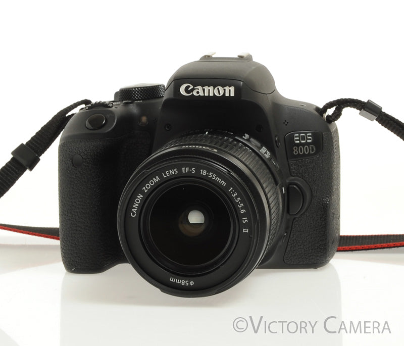 Canon EOS 800D Rebel T7i 24.2MP Digital SLR Camera w/ EF-s 18-55mm Lens [EX+] - Victory Camera