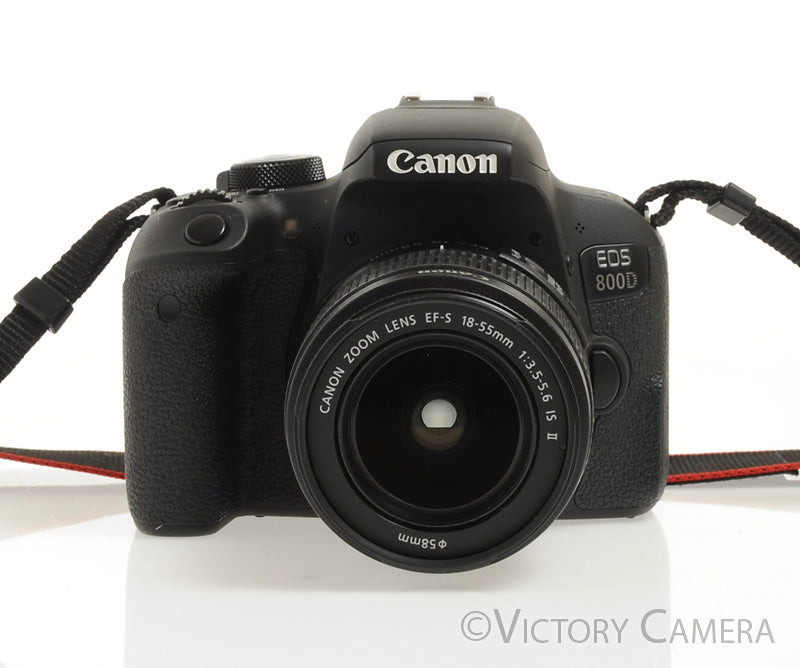 Canon EOS 800D Rebel T7i 24.2MP Digital SLR Camera w/ EF-s 18-55mm Lens [EX+] - Victory Camera