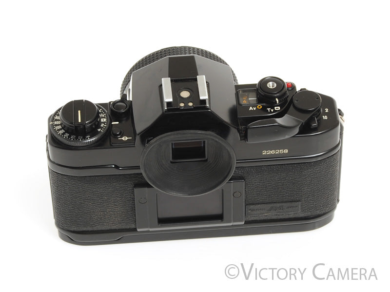 Canon A-1 A1 Black 35mm Film SLR Camera w/ 50mm F1.8 Lens -New Seals- [EX+] - Victory Camera