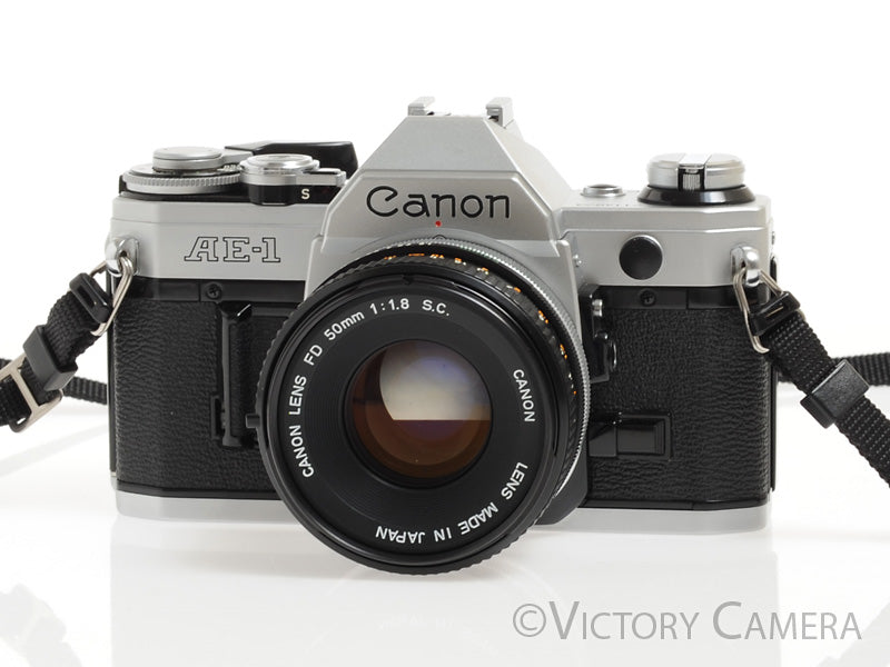 Canon AE-1 35mm Film Camera w/ 50mm 1:1.8 Lens