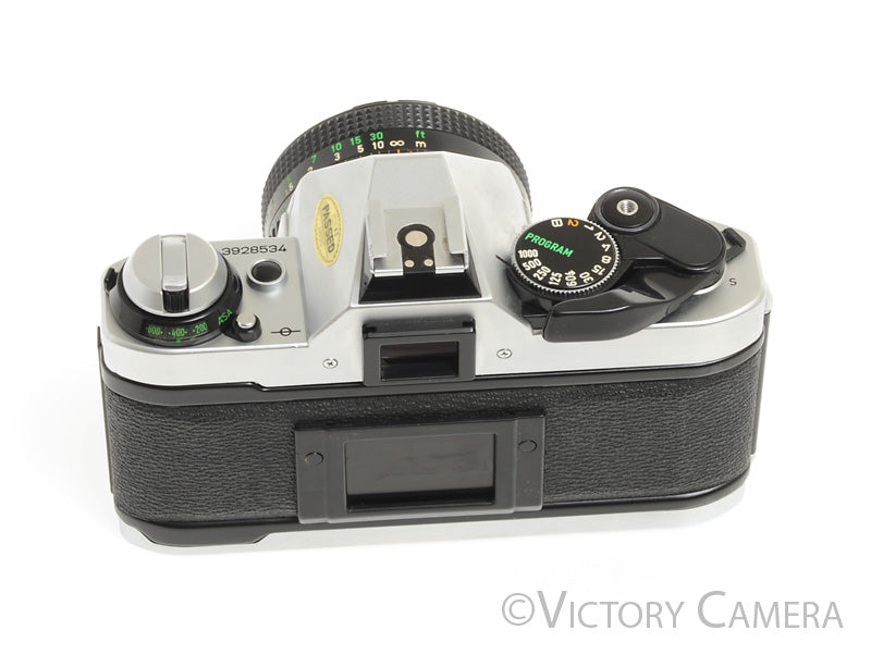 Canon AE-1 Program Chrome 35mm Film Camera w/ 50mm F1.8 Lens -New Seals- [EX+] - Victory Camera