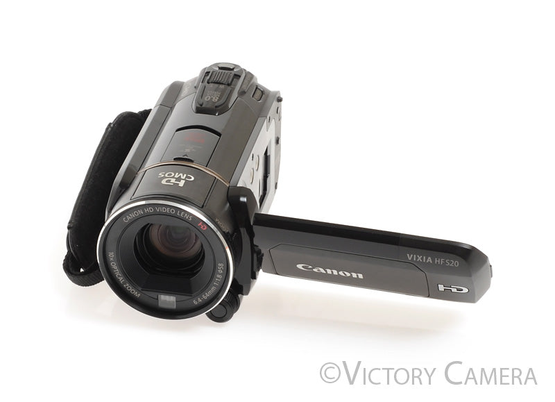 Canon Vixia HF S20 8MP Full HD Dual SD Camcorder 32GB Built-in Memory [EXC] - Victory Camera