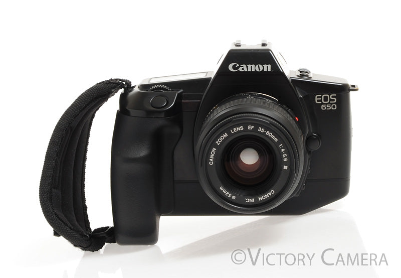 Canon EOS 650 Autofocus 35mm FILM Camera w/ Canon 35-80mm Zoom Lens [EXC] - Victory Camera