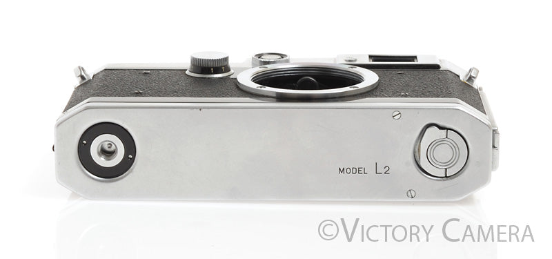 Canon Model L2 Chrome 35mm Rangefinder Camera Body  [EXC] - Victory Camera