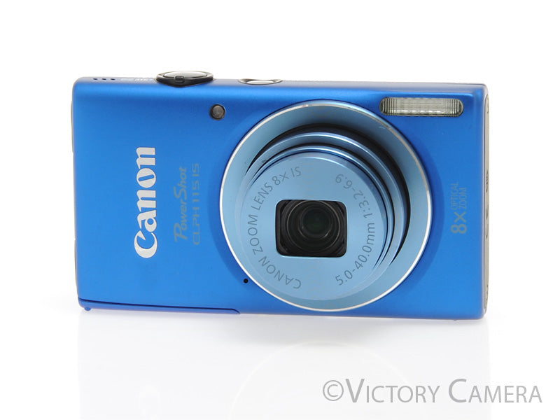 Canon PowerShot ELPH 115 IS 16MP Blue Digital Point &amp; Shoot Camera [EXC]