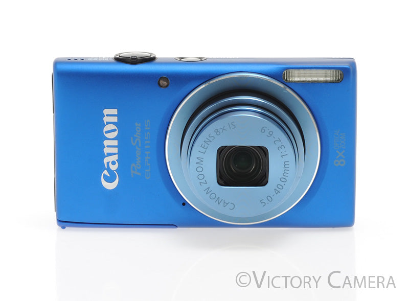 Canon PowerShot ELPH 115 IS 16MP Blue Digital Point &amp; Shoot Camera [EXC]