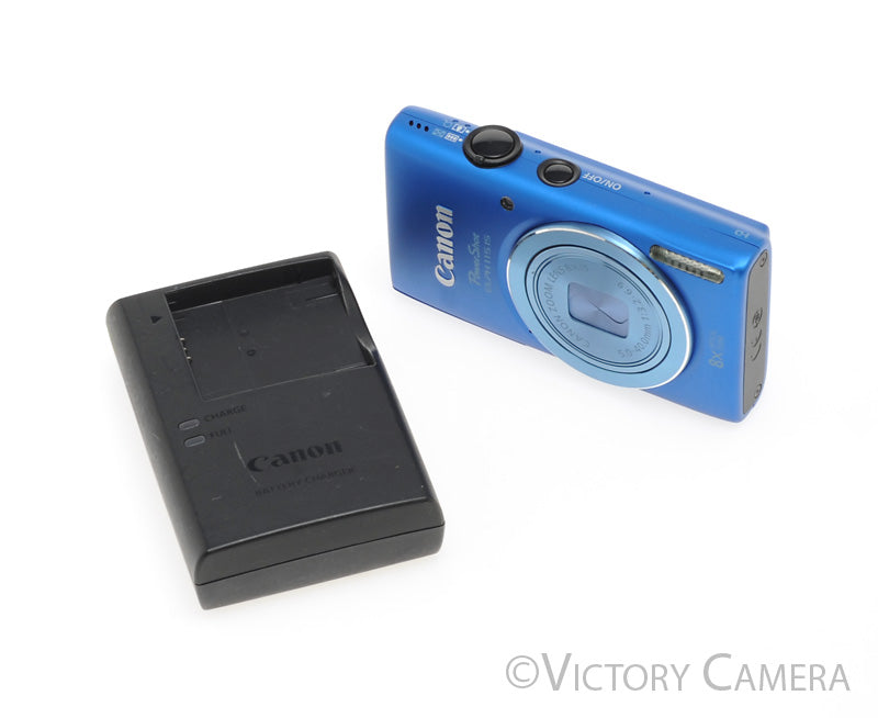 Canon PowerShot ELPH 115 IS 16MP Blue Digital Point &amp; Shoot Camera [EXC]