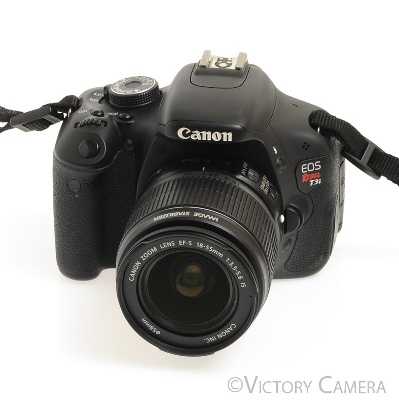 Canon EOS Rebel T3i 18.7MP Digital SLR Camera with EF-S 18-55mm Zoom Lens [EX+] - Victory Camera