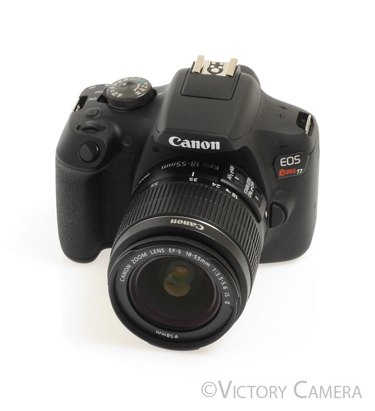 Canon EOS Rebel T7 24.1MP Digital SLR Camera w/ EF-s 18-55mm II Lens  [EXC+] - Victory Camera