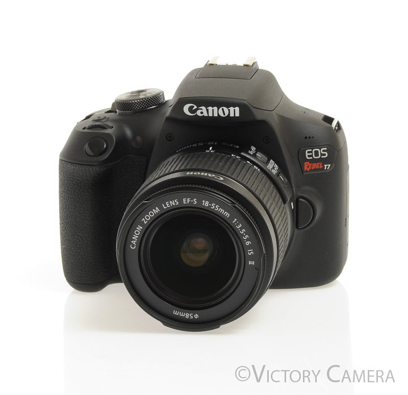 Canon EOS Rebel T7 24.1MP Digital SLR Camera w/ EF-s 18-55mm II Lens [EXC+] - Victory Camera