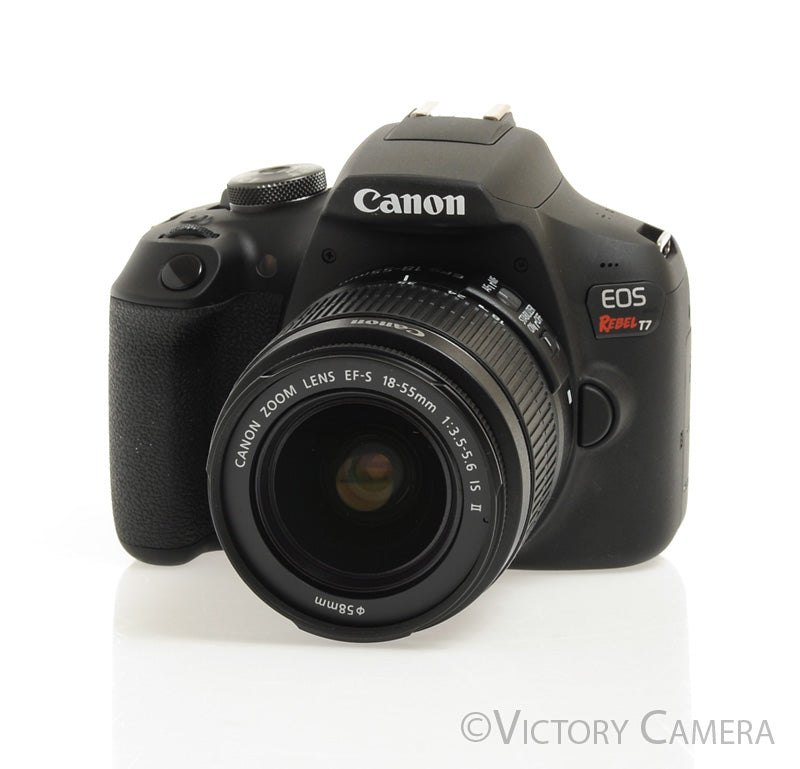 Canon EOS Rebel T7 24.1MP Digital SLR Camera w/ EF-s 18-55mm II Lens  [EXC+] - Victory Camera