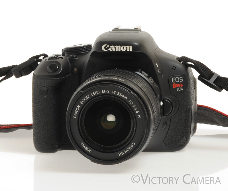 Canon EOS Rebel T3i 18.7MP Digital SLR Camera with EF-S 18-55mm Zoom Lens [EX+] - Victory Camera