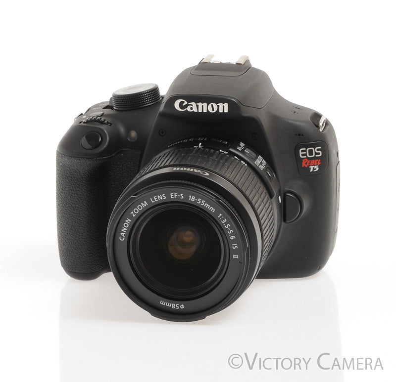 Canon Rebel T5 Digital SLR Camera Body 18mp w/ 18-55mm II Zoom Lens [EXC] - Victory Camera