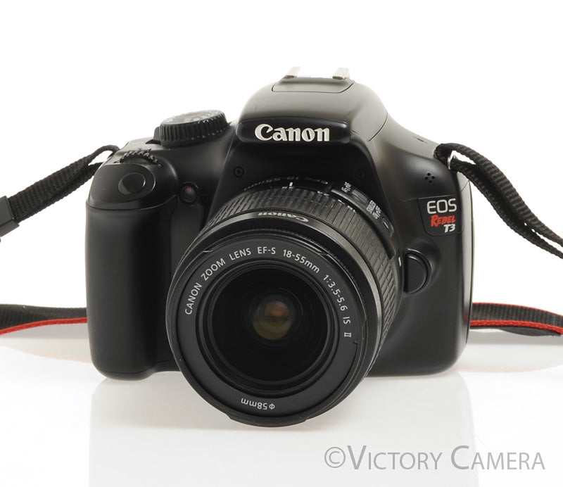 Canon EOS Rebel T3 12.2 MP DSLR Camera w/ 18-55mm f3.5-5.6 EFS Lens [EXC] - Victory Camera