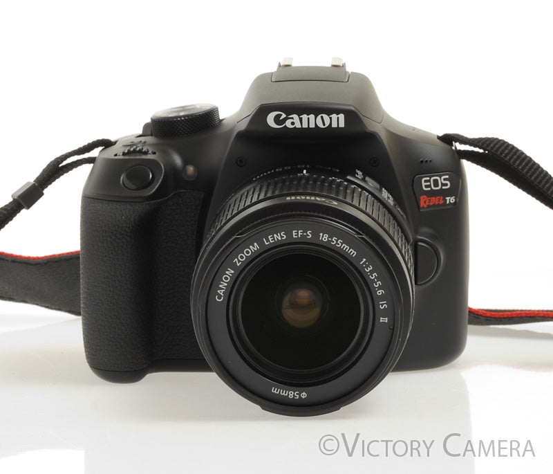 Canon Rebel T6 Digital SLR Camera Body 18mp w/ 18-55mm Lens [EXC+] - Victory Camera