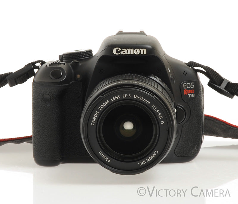 Canon EOS Rebel T3i 18.7MP Digital SLR Camera with EF-S 18-55mm Zoom Lens [EX+] - Victory Camera