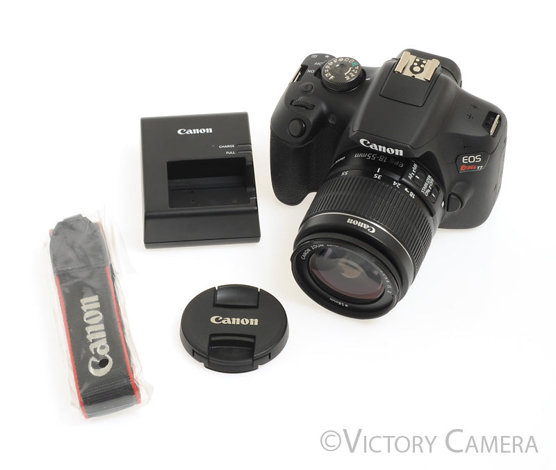 Canon EOS Rebel T7 24.1MP Digital SLR Camera w/ EF-s 18-55mm II Lens  [EXC+] - Victory Camera