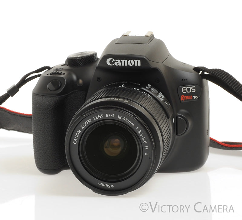 Canon Rebel T6 Digital SLR Camera Body 18mp w/ 18-55mm Lens [EXC+] - Victory Camera