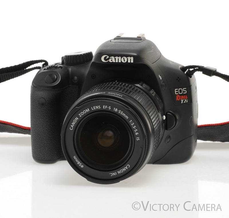 Canon EOS Rebel T2i 18MP DSLR w/ EF-S 18-55mm F3.5-5.6 Lens [EXC+]