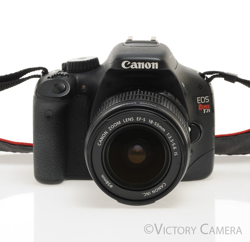 Canon EOS Rebel T2i 18MP DSLR w/ EF-S 18-55mm F3.5-5.6 Lens [EXC+]