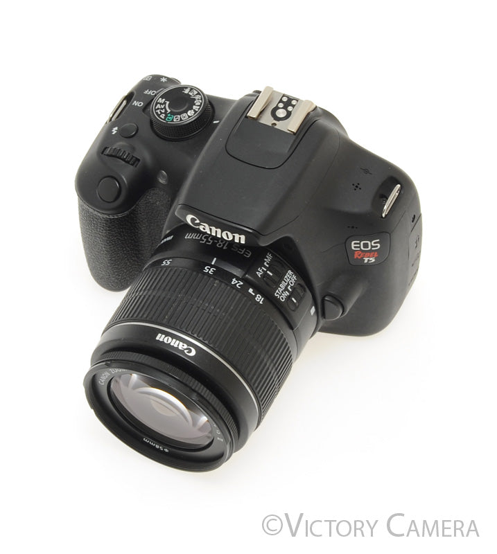 Canon Rebel T5 18MP Digital SLR Camera Body w/ 18-55mm II Zoom Lens [EXC+] - Victory Camera