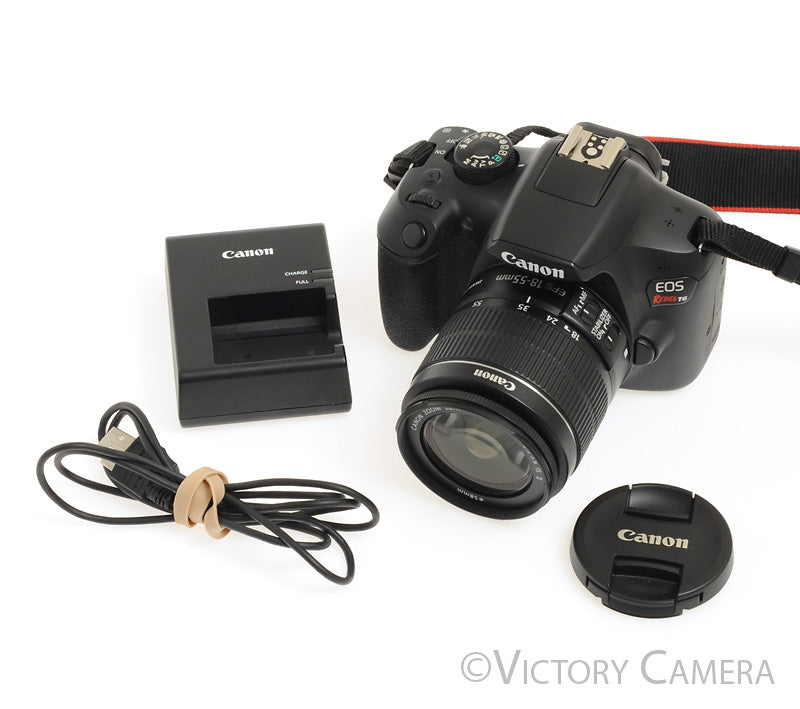 Canon Rebel T6 Digital SLR Camera Body 18mp w/ 18-55mm Lens [EXC+] - Victory Camera