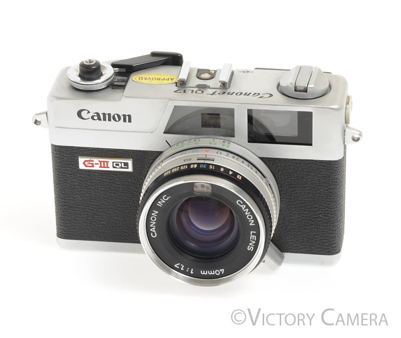 Canonet QL17 QL-17 GIII 35mm Rangefinder Camera w/ 40mm f1.7 Lens -New