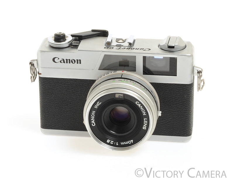 Canon Canonet 28 35mm Rangefinder Camera w/ 40mm f2.8 Lens -New Seals- - Victory Camera