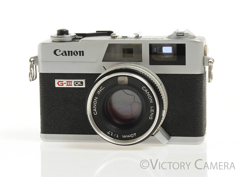 Canonet QL17 QL-17 GIII 35mm Rangefinder Camera w/ 40mm f1.7 Lens -New Seals- - Victory Camera