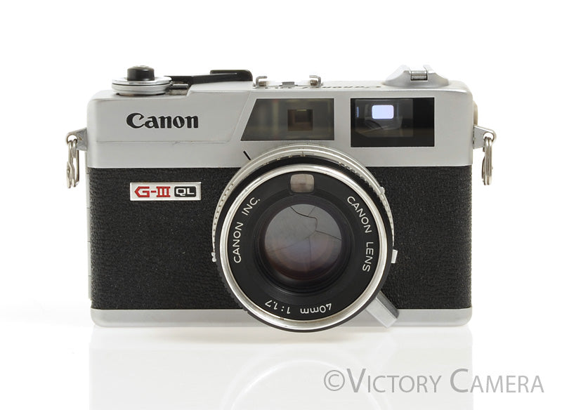 Canonet QL17 QL-17 GIII 35mm Rangefinder Camera w/ 40mm f1.7 Lens -New Seals- - Victory Camera