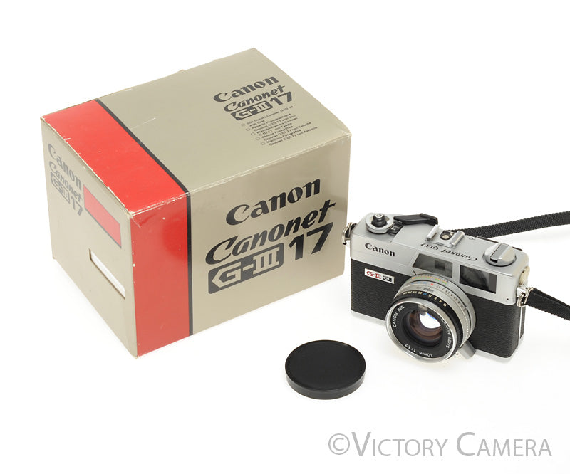 Canonet QL17 QL-17 GIII Rangefinder Camera -New Seals- [EXC+]